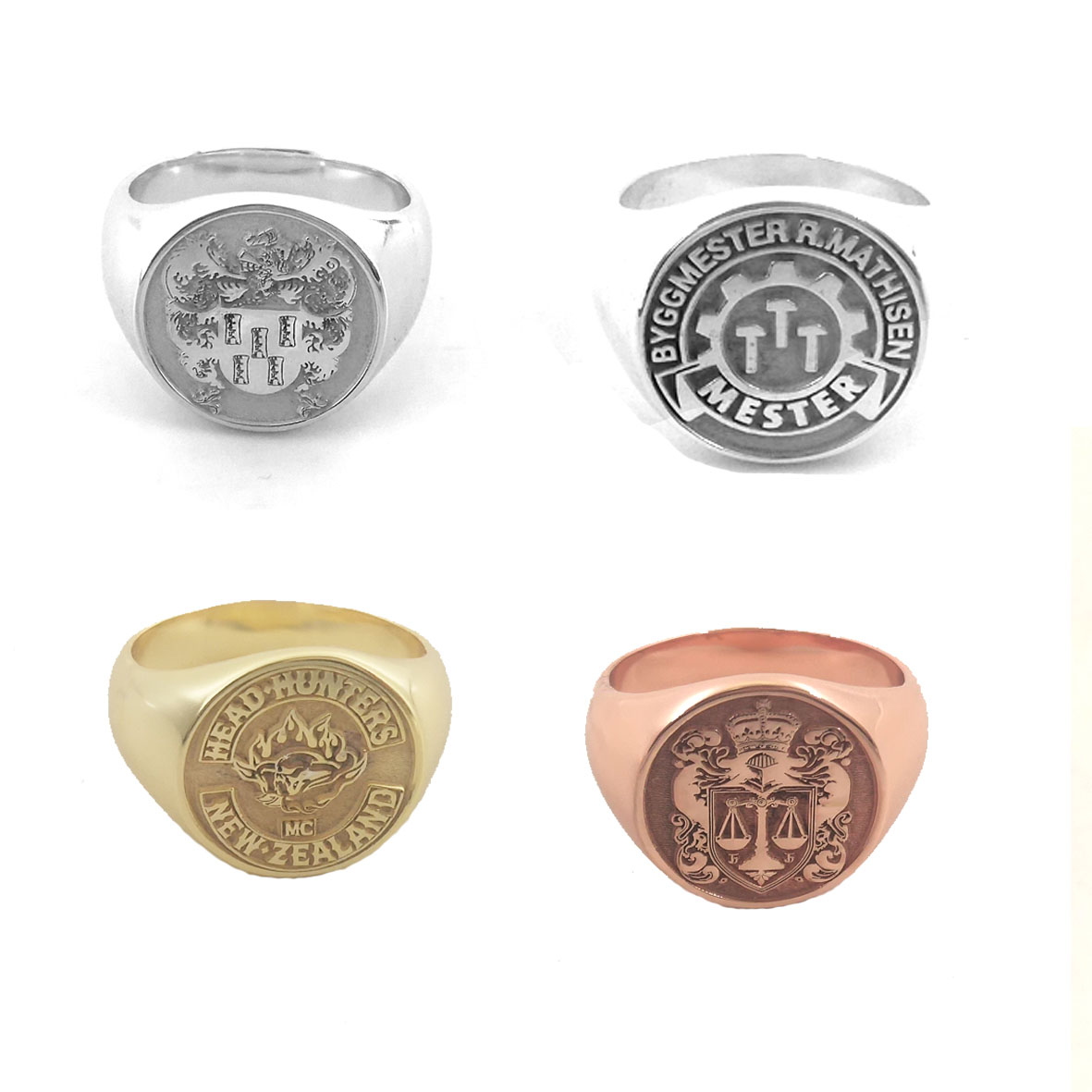 Custom Engraved 17mm Round Top - Initial Ring Custom avaliação e preço