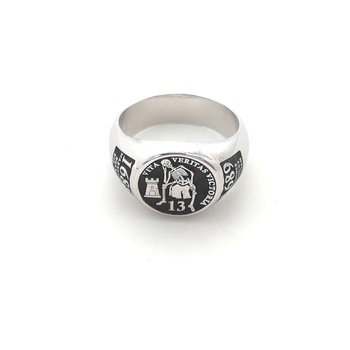 Custom Engraved 17mm Round Top - Initial Ring Custom avaliação e preço