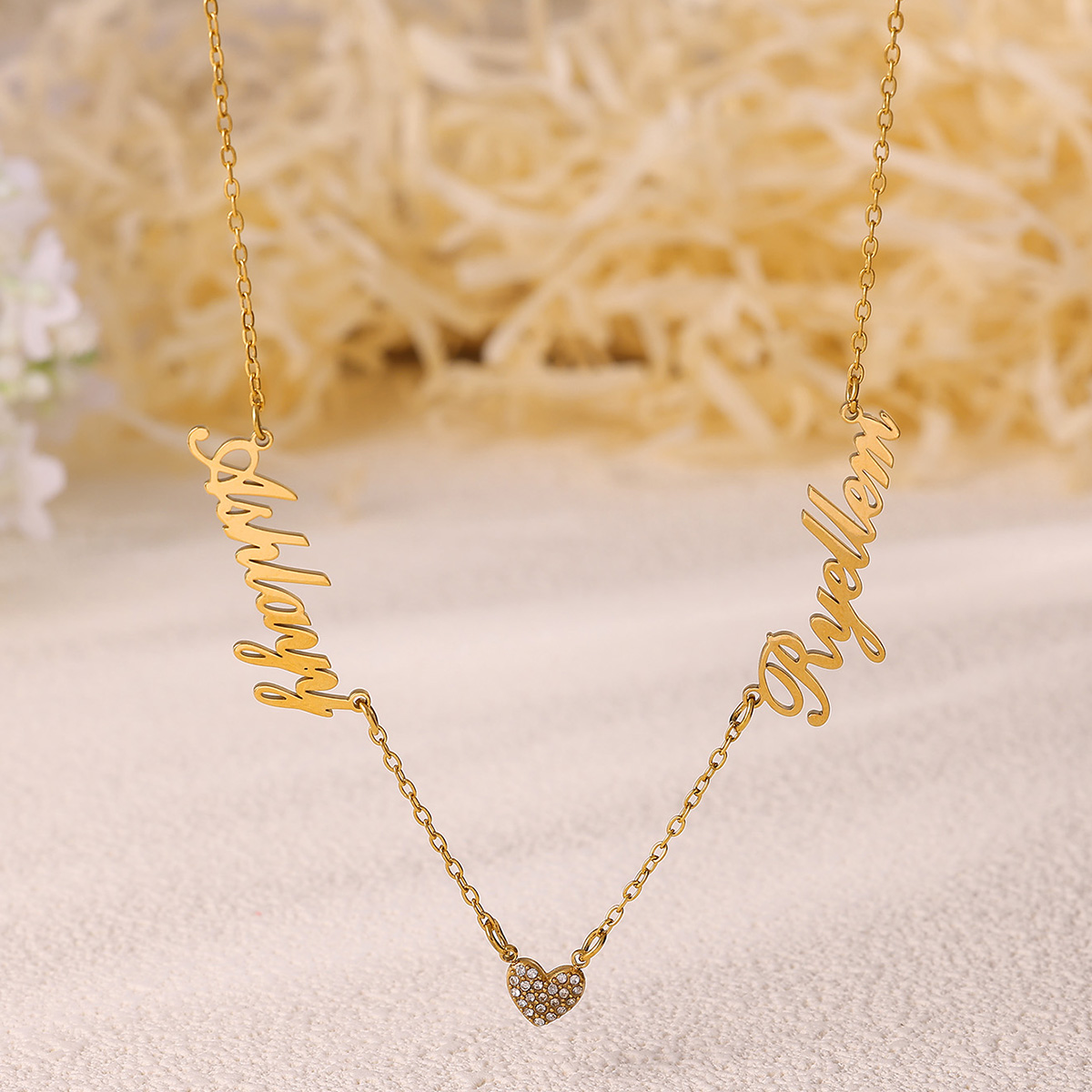 Custom Two Name Necklace For W - Name Necklace Custom avaliação e preço