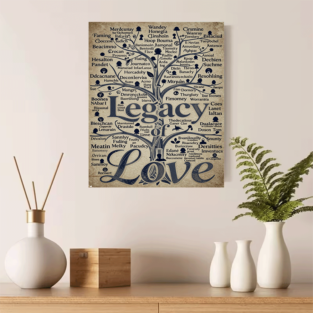 1PC-Unframed Canvas poster wal - Family Tree Print avaliação e preço