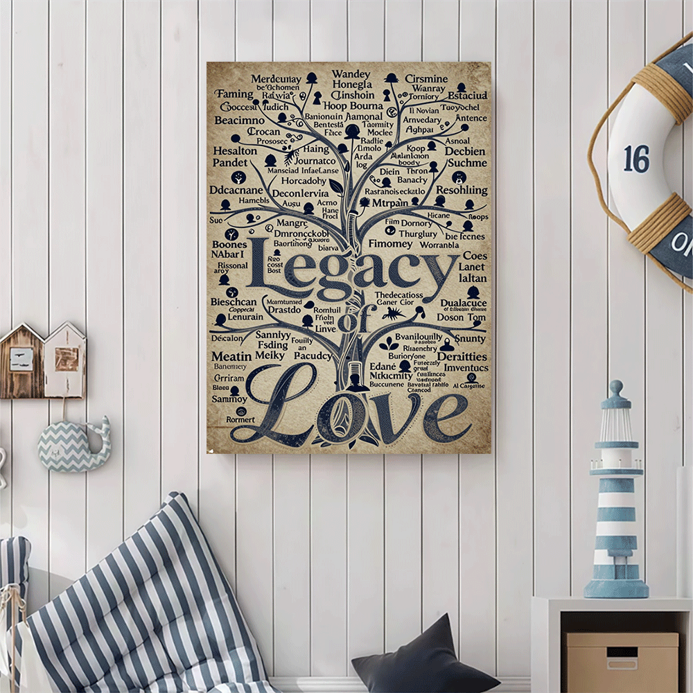 1PC-Unframed Canvas poster wal - Family Tree Print avaliação e preço
