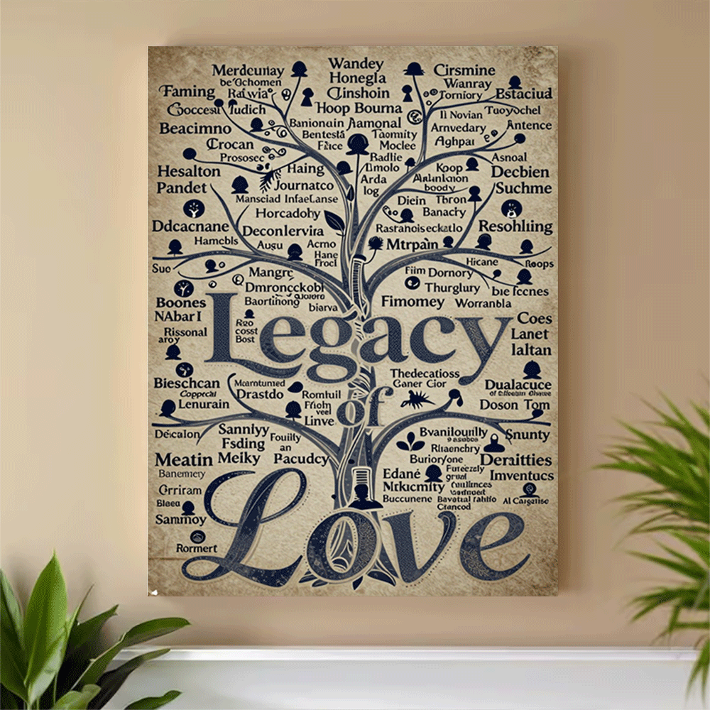 1PC-Unframed Canvas poster wal - Family Tree Print avaliação e preço