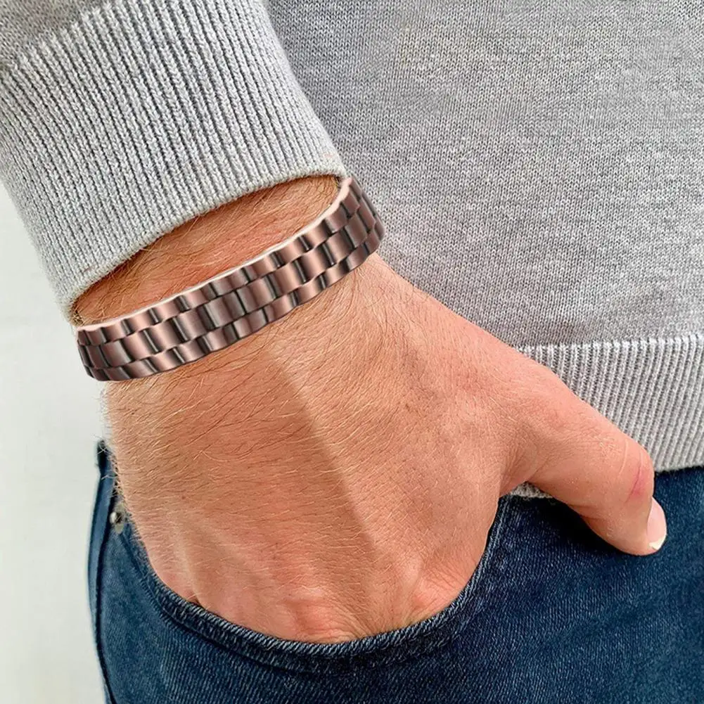 Magnetic Copper Prostate Wrist - Coordinates Bracelet avaliação e preço