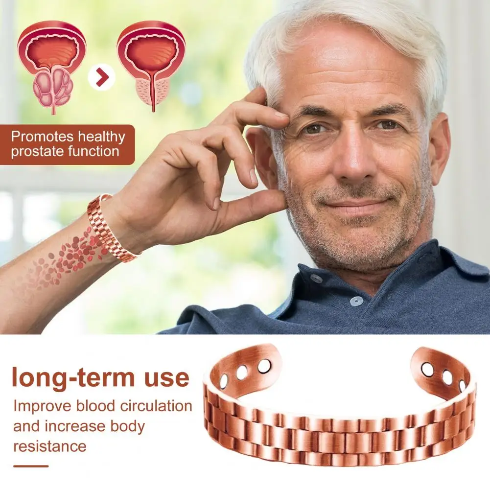 Magnetic Copper Prostate Wrist - Coordinates Bracelet avaliação e preço