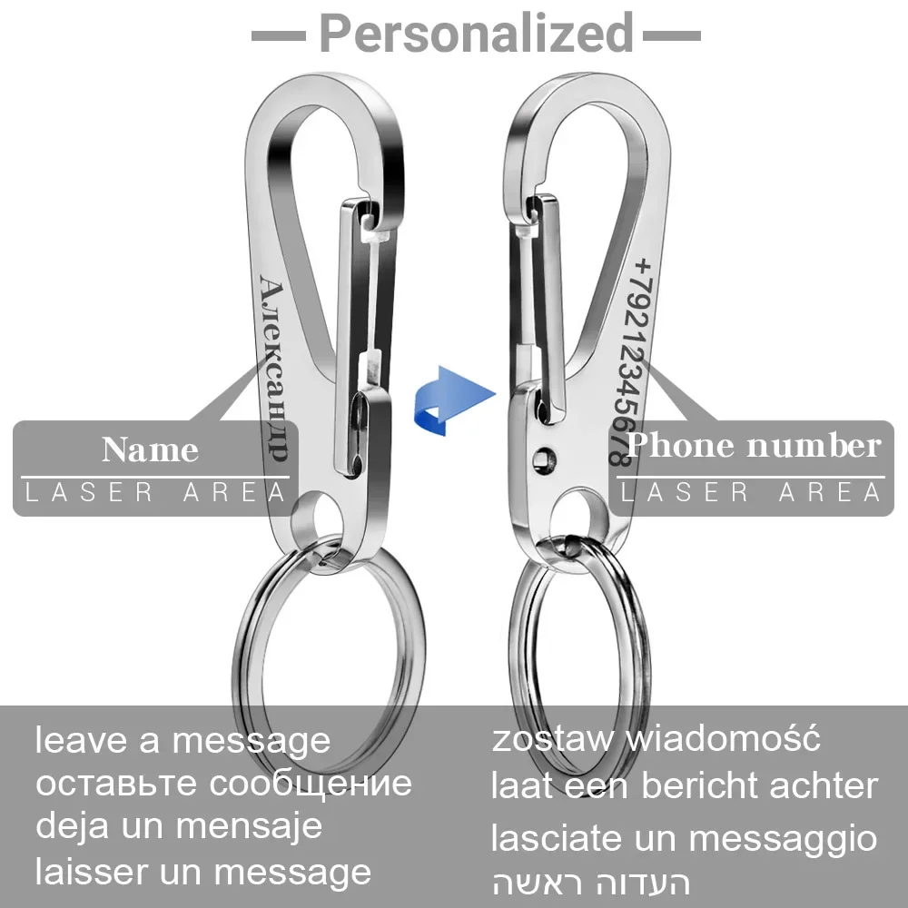 304 Stainless Steel Keyring Pe - Initial Ring Custom avaliação e preço