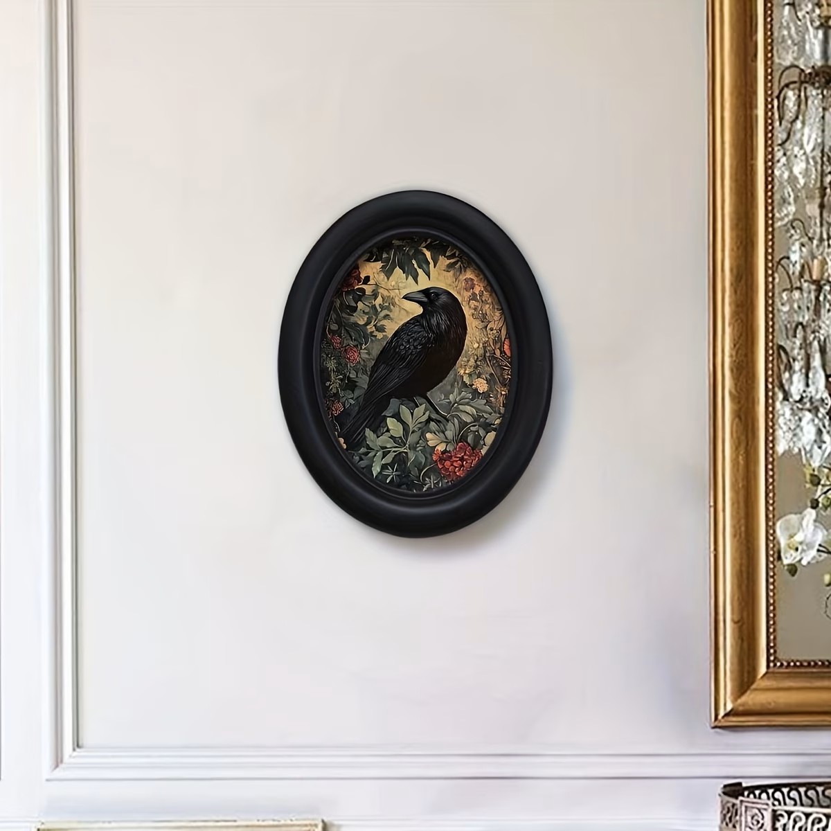 1 Piece of Bohemian Vintage 3D - Engraved Wood Frame avaliação e preço