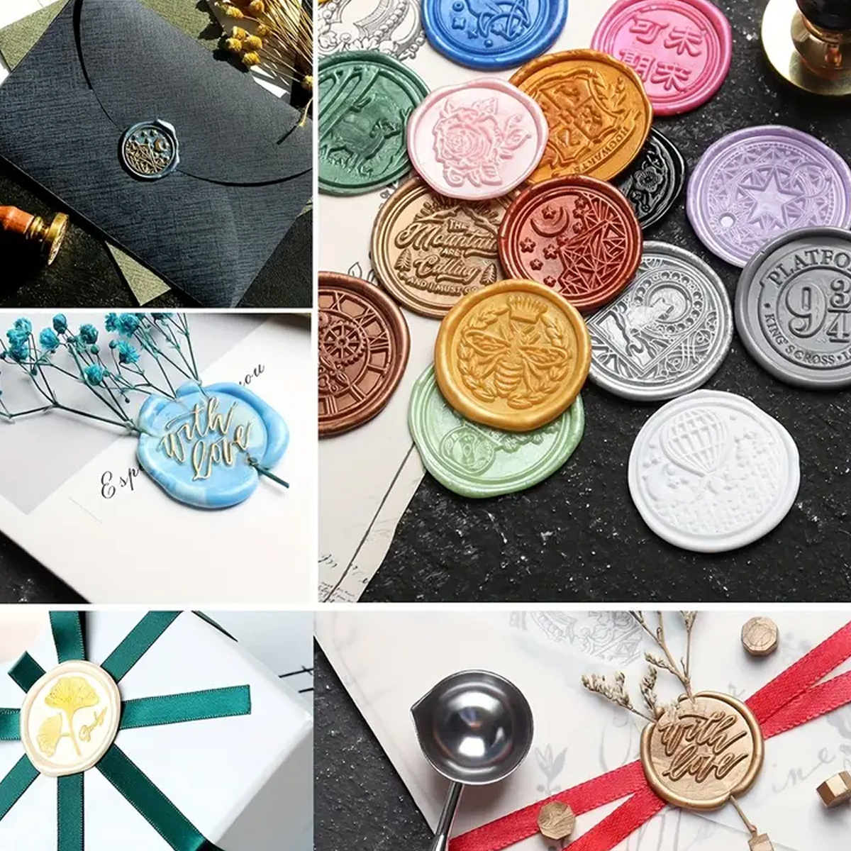 100pc/bag Wax Seal Beads Kit,D - Wax Seal Letter Kit avaliação e preço