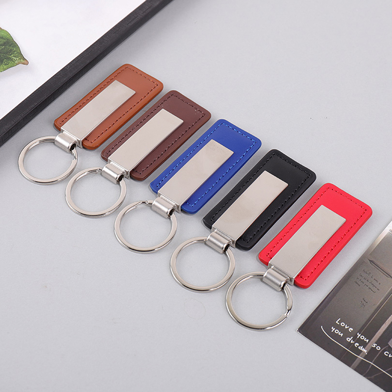 PU Leather Custom Name Keychai - Initial Ring Custom avaliação e preço