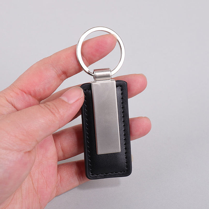 PU Leather Custom Name Keychai - Initial Ring Custom avaliação e preço