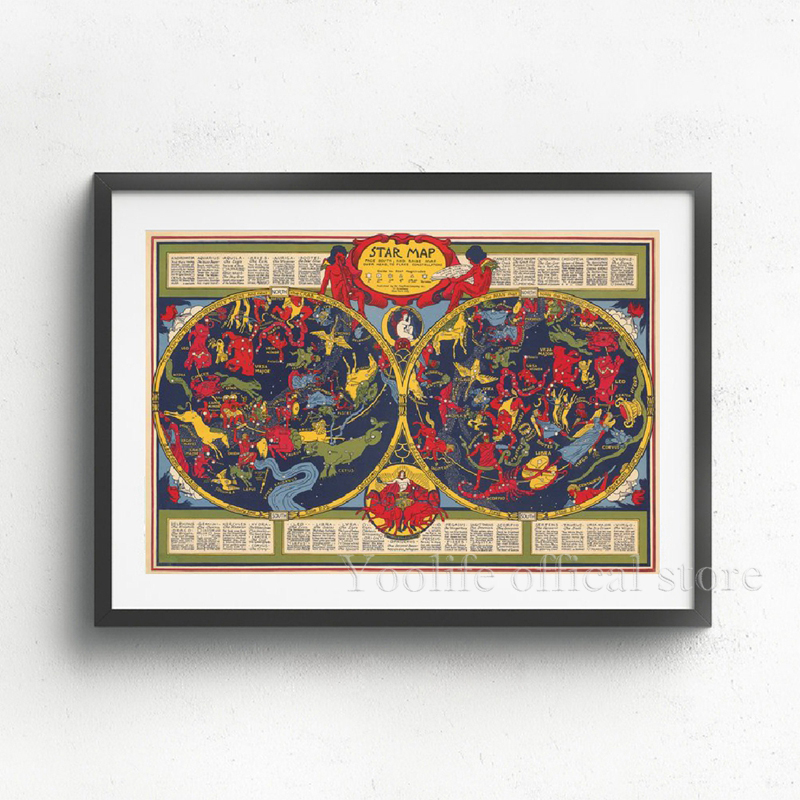 1pc Celestial Planisphere Map  - Custom Star Map avaliação e preço