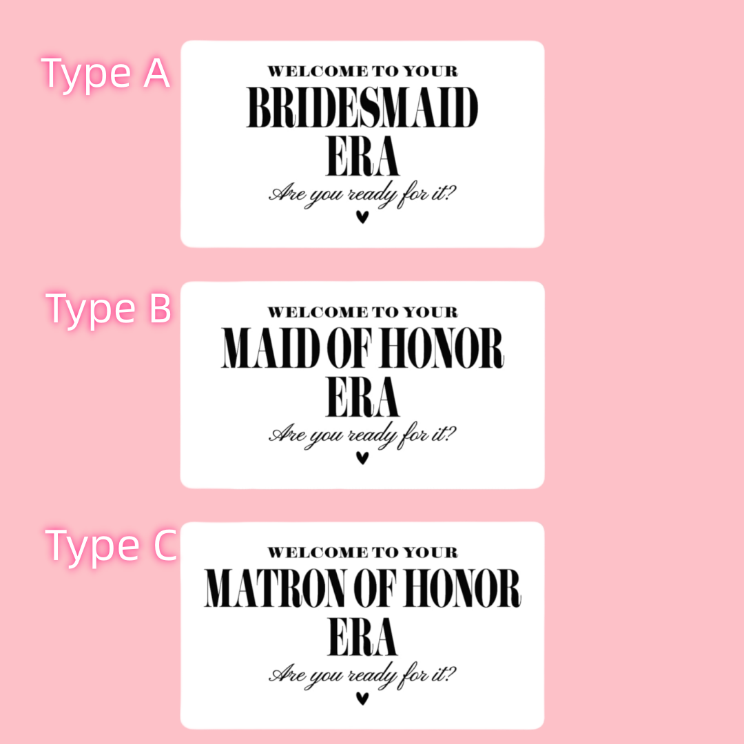 Bridesmaid Era Mini Champagne  - Personalised Candle Label avaliação e preço