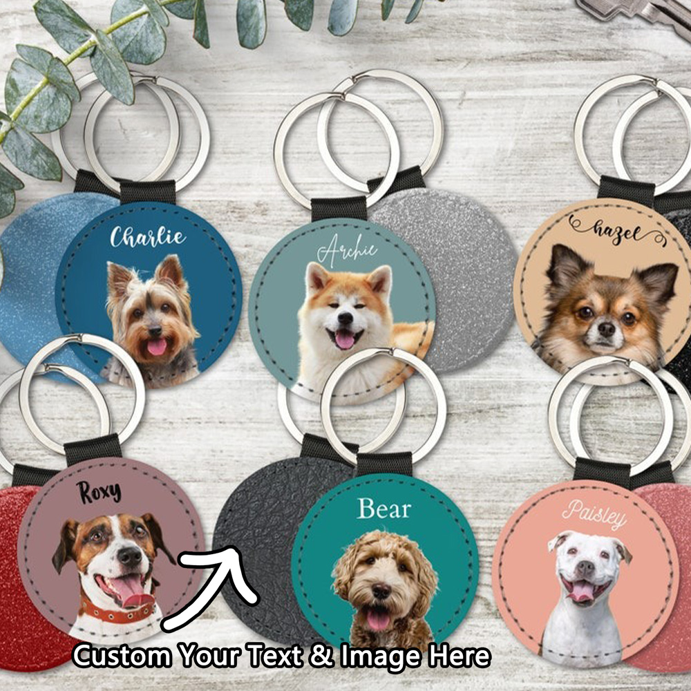 Custom Pet Photo Keychain Pers - Pet Portrait Custom avaliação e preço