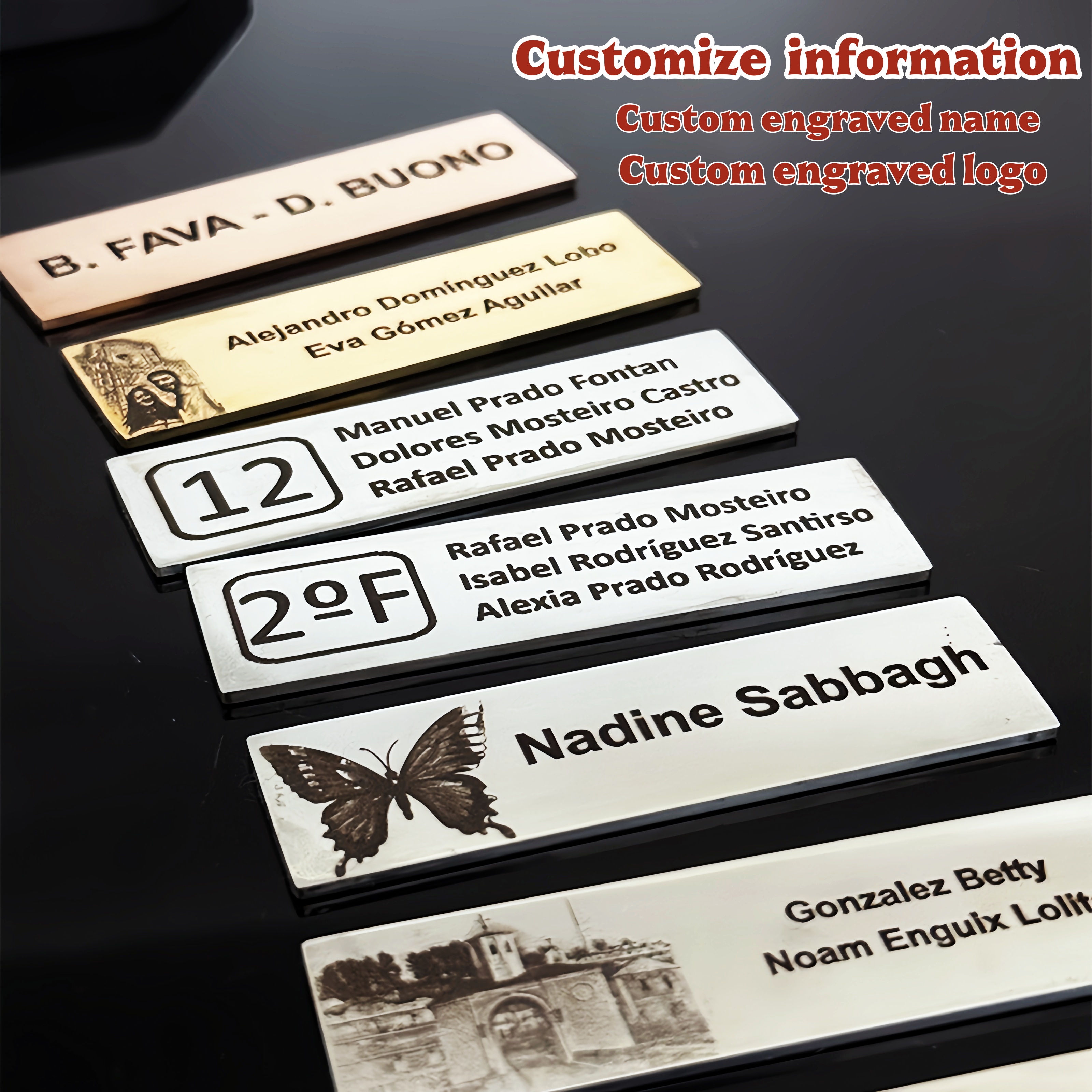 70x20mm Personalize Custom Met - Personalized Name Box avaliação e preço