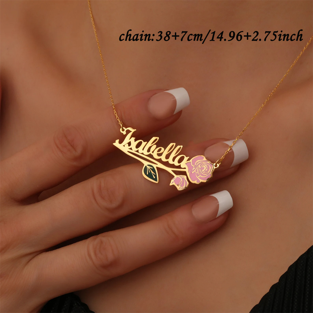 Personalized Colorfuls Birth F - Birth Flower Necklace avaliação e preço