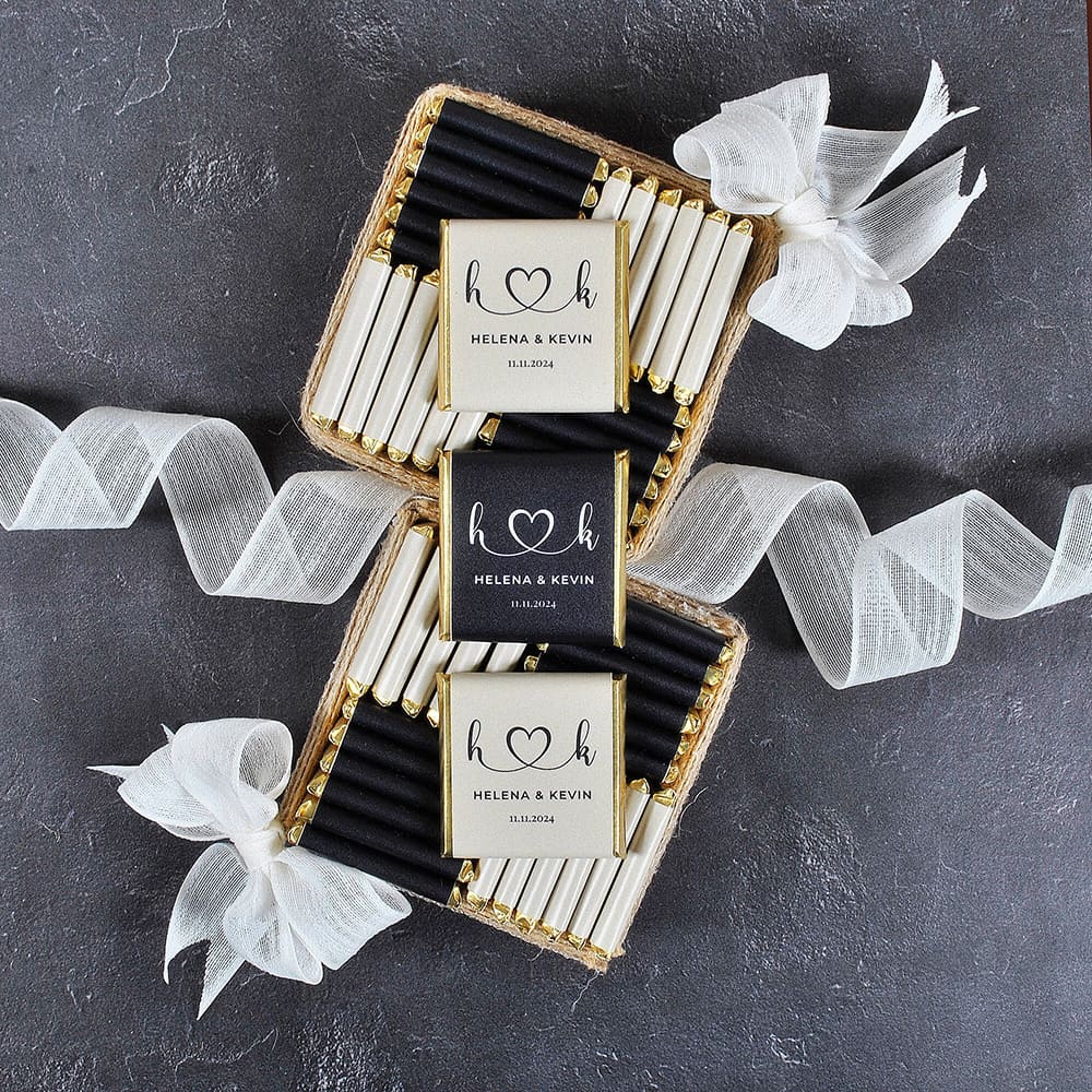 50pcs Wedding Chocolate Packin - Personalised Candle Label avaliação e preço