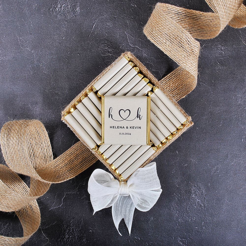 50pcs Wedding Chocolate Packin - Personalised Candle Label avaliação e preço