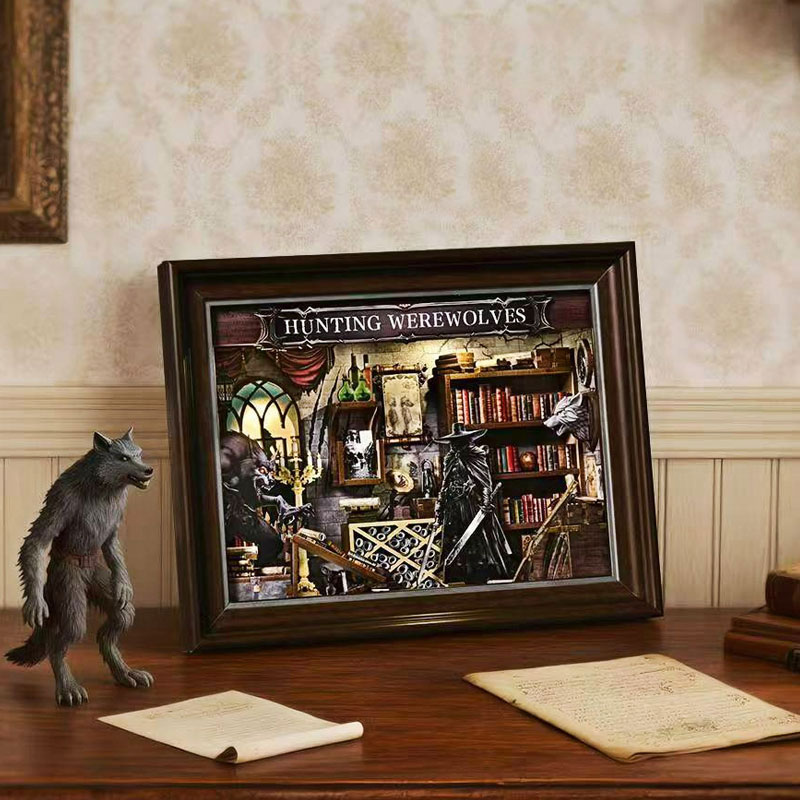 DIY 3D Wooden Book Nook Kit Mi - Engraved Wood Frame avaliação e preço
