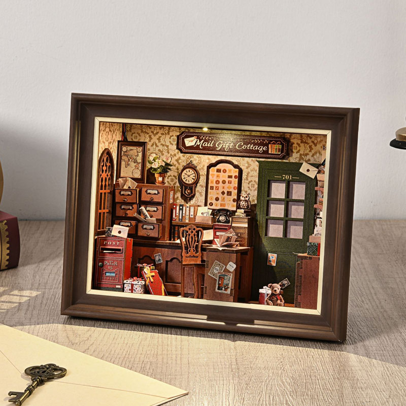 DIY 3D Wooden Book Nook Kit Mi - Engraved Wood Frame avaliação e preço