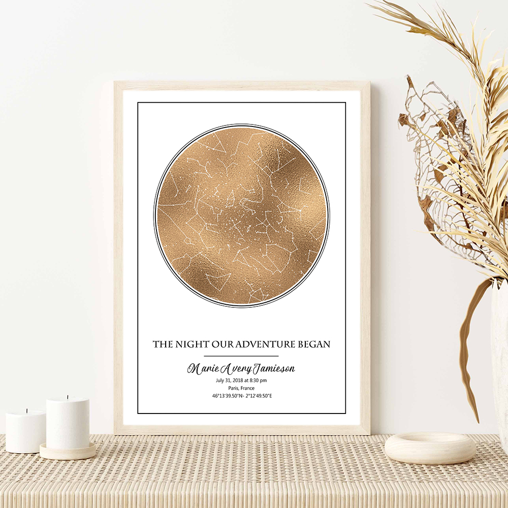 Personalized Star Map Poster B - Custom Star Map avaliação e preço