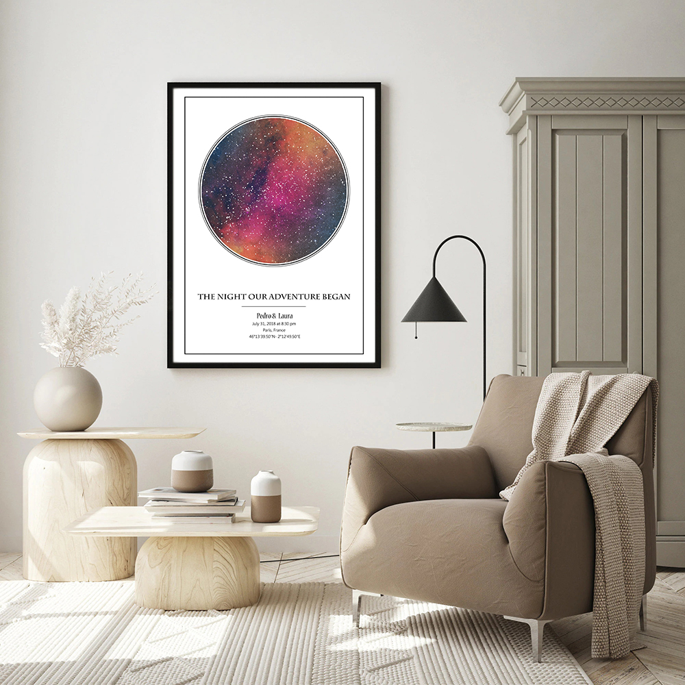 Personalized Star Map Poster B - Custom Star Map avaliação e preço