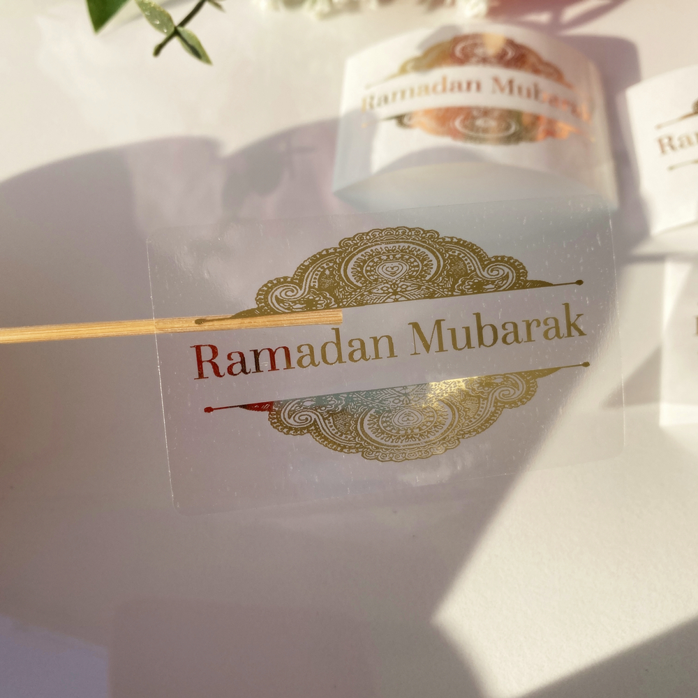 30 Ramadan Mubarak Crescent St - Personalised Candle Label avaliação e preço