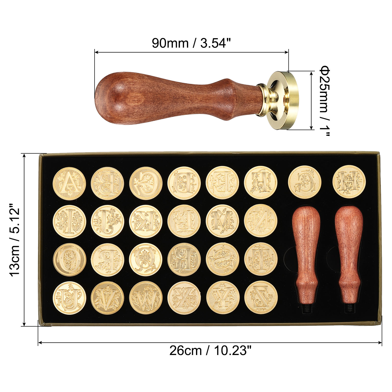 Alphabet Wax Seal Stamp Kit, 2 - Wax Seal Letter Kit avaliação e preço