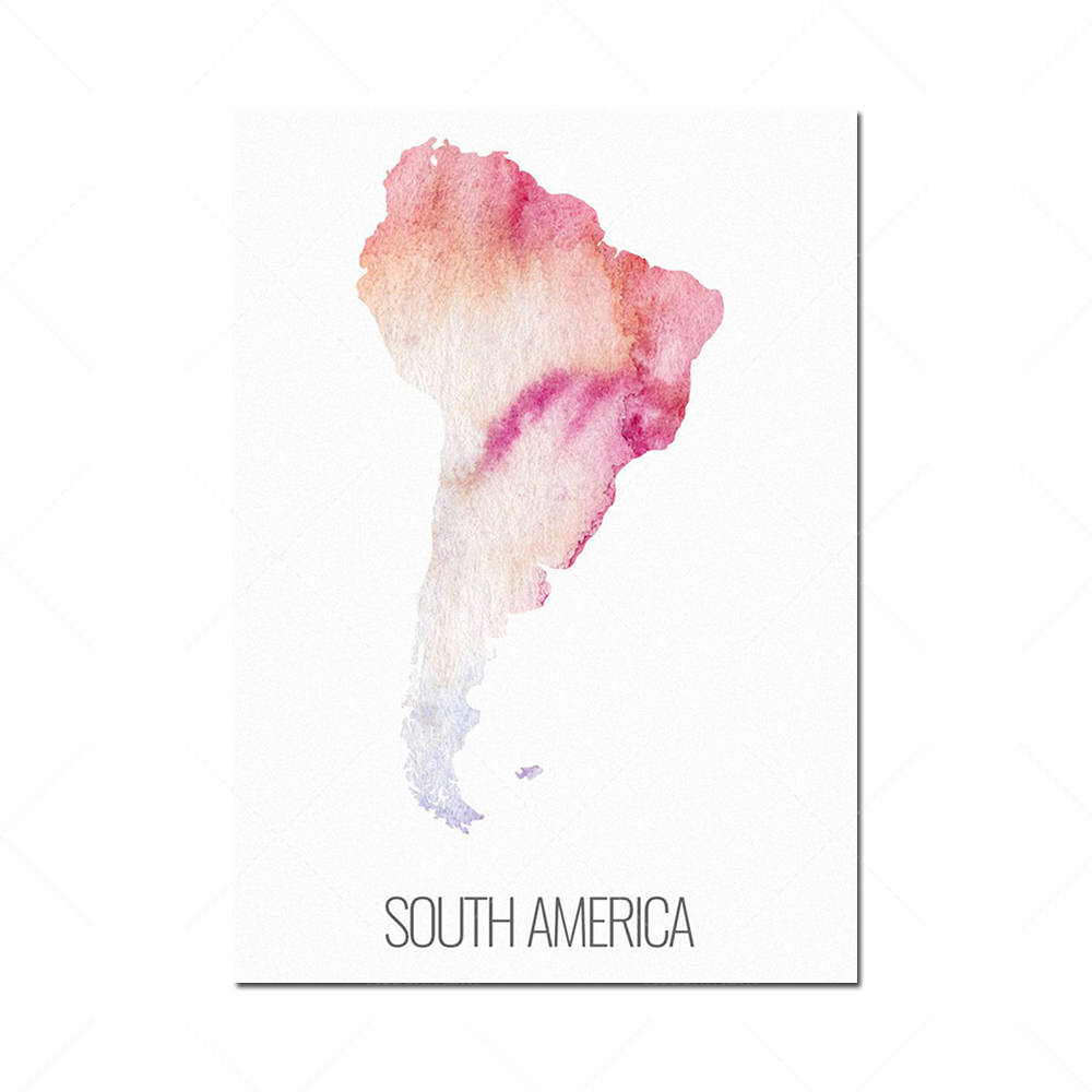 6 continent poster set, North  - Custom Star Map avaliação e preço