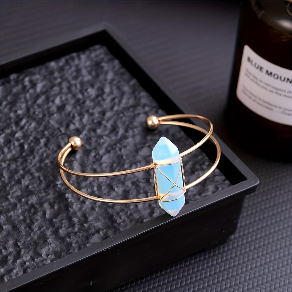 YEEVAA 1pc Natural Crystal Gem - Coordinates Bracelet avaliação e preço
