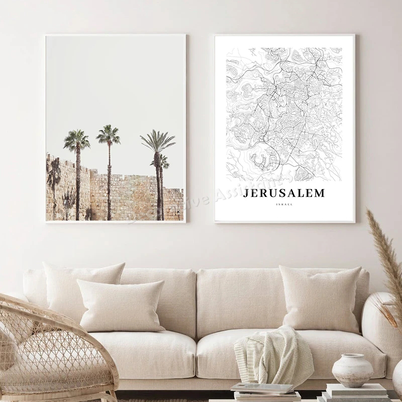 Tel Aviv Map Print Israel City - Custom Star Map avaliação e preço