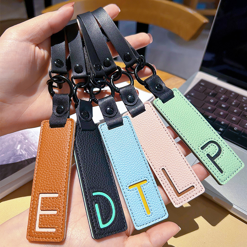 Classic Pu Leather Keychain A- - Monogram Keychain Leather avaliação e preço