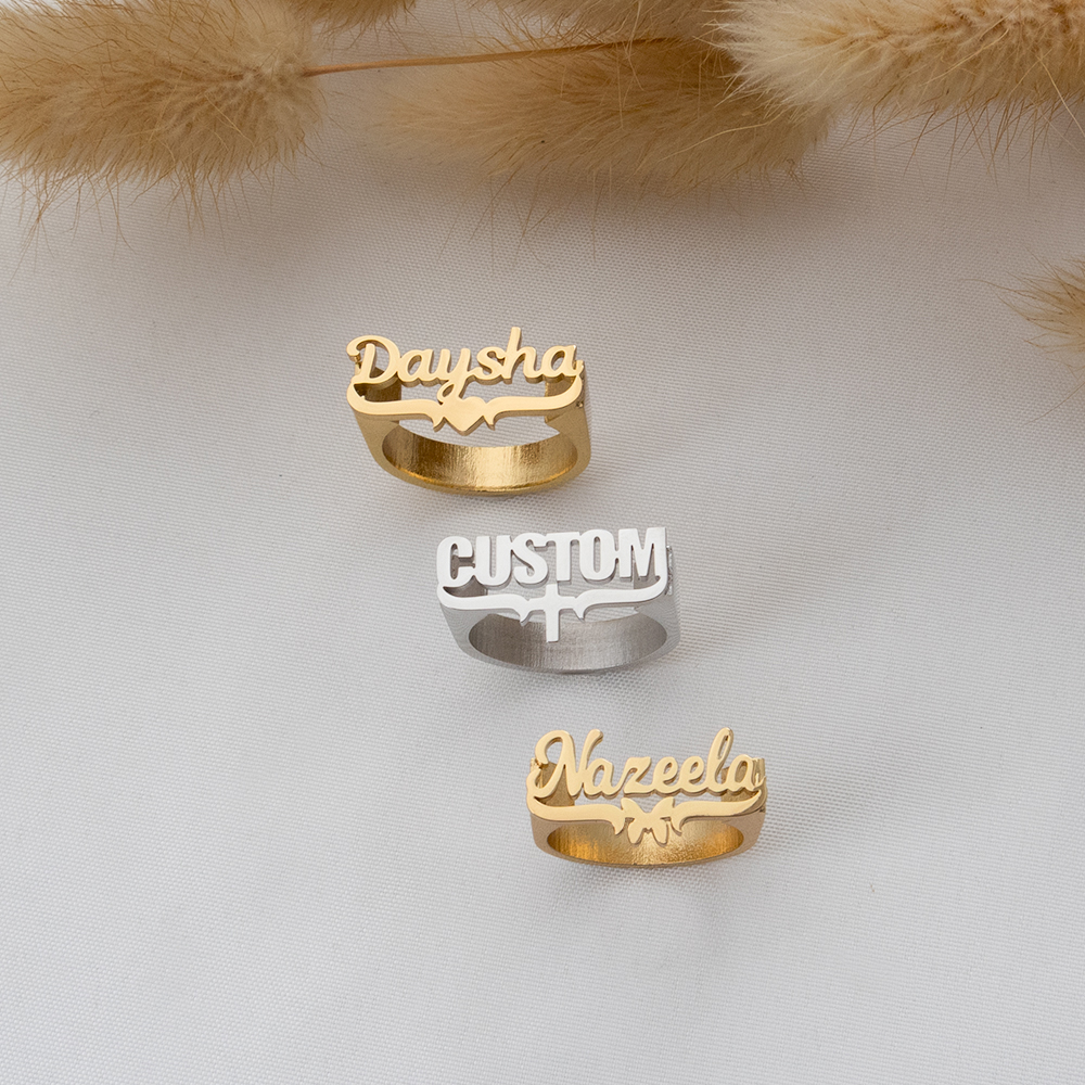 Customized Name Rings, Persona - Initial Ring Custom avaliação e preço