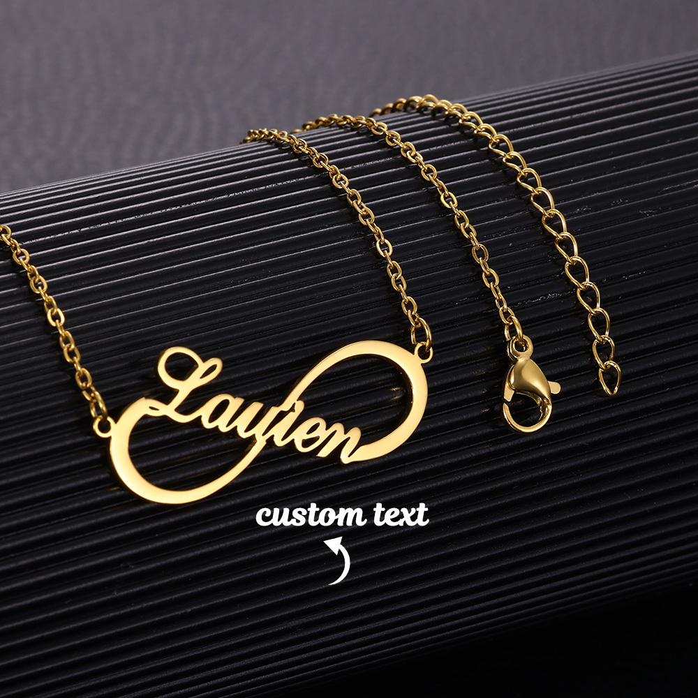Custom Name Infinity Necklaces - Name Necklace Custom avaliação e preço