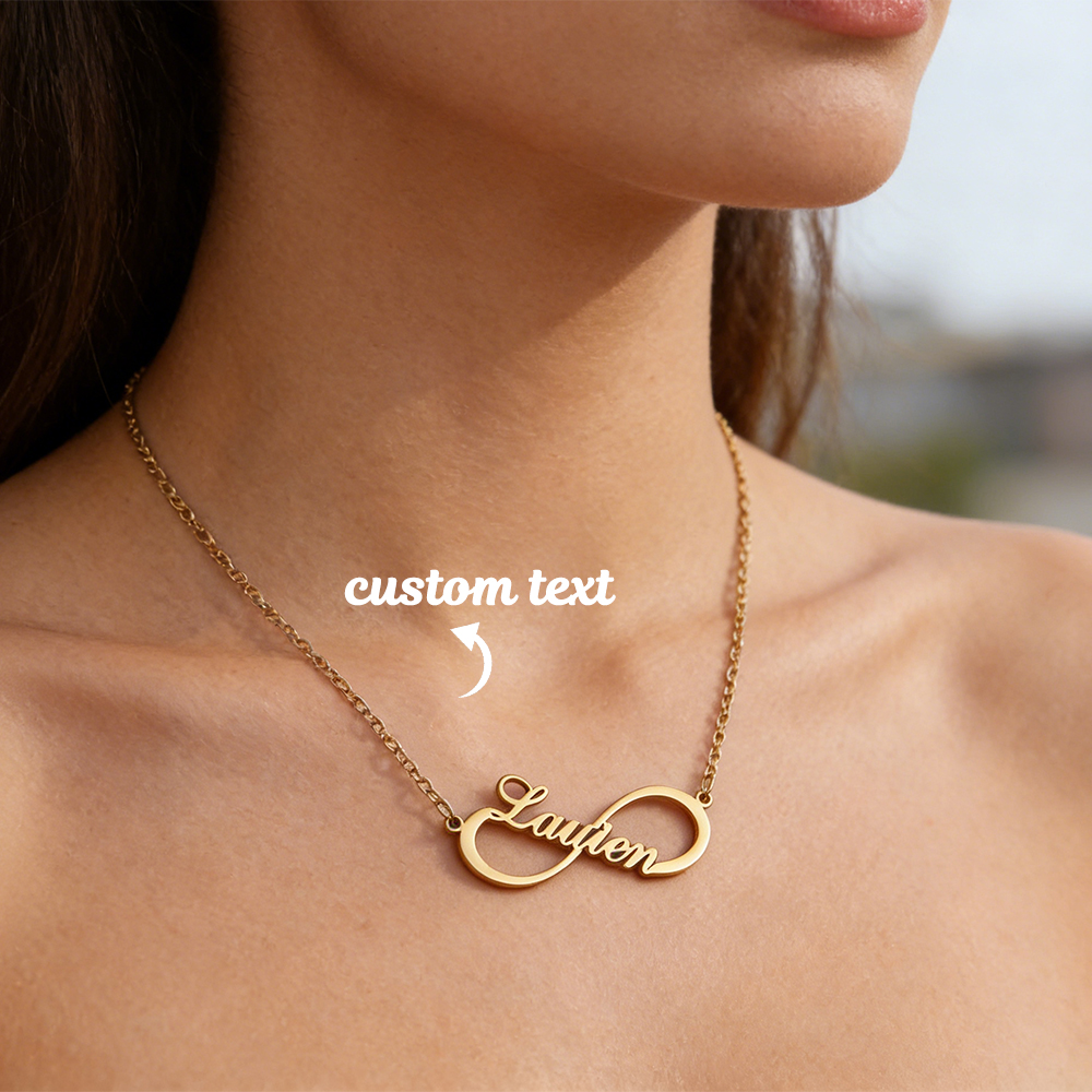 Custom Name Infinity Necklaces - Name Necklace Custom avaliação e preço