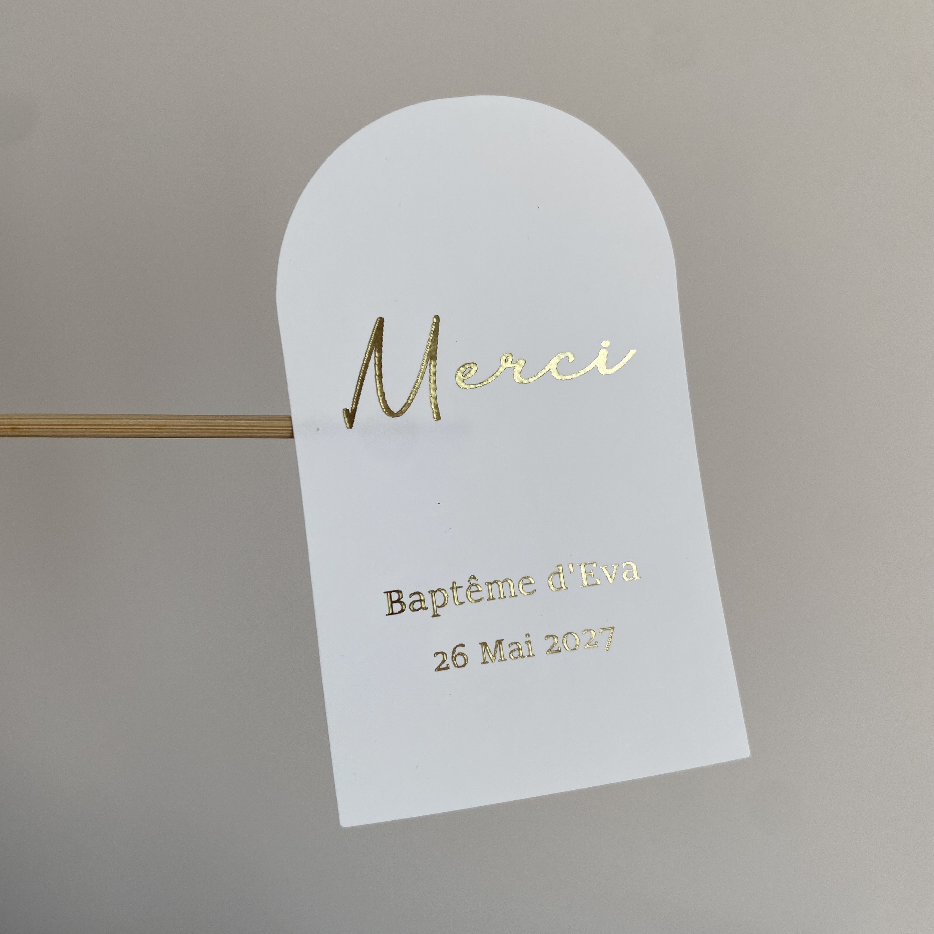 Custom Baptism Candle Merci Th - Personalised Candle Label avaliação e preço