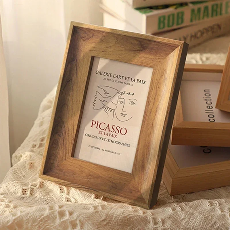 Wooden Photo Frame 5/6/7/8/10  - Engraved Wood Frame avaliação e preço