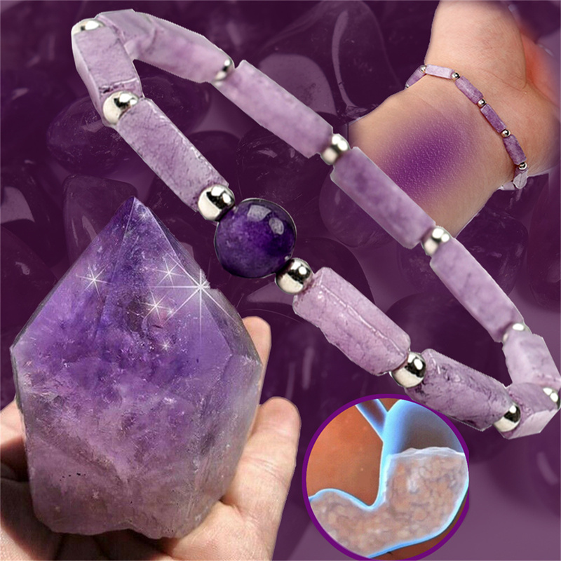 1Pcs Amethyst Body-purify Slim - Coordinates Bracelet avaliação e preço