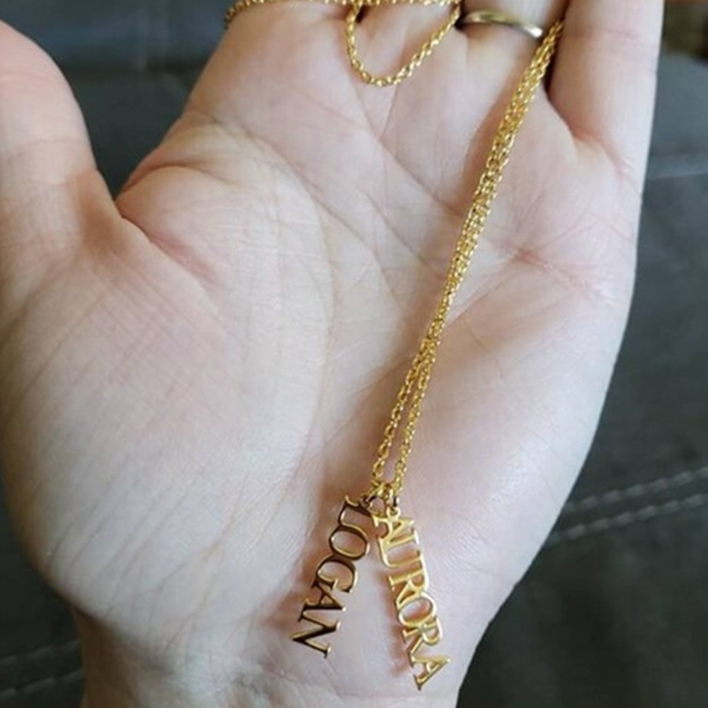 Custom Multiple Name Necklace  - Birth Flower Necklace avaliação e preço