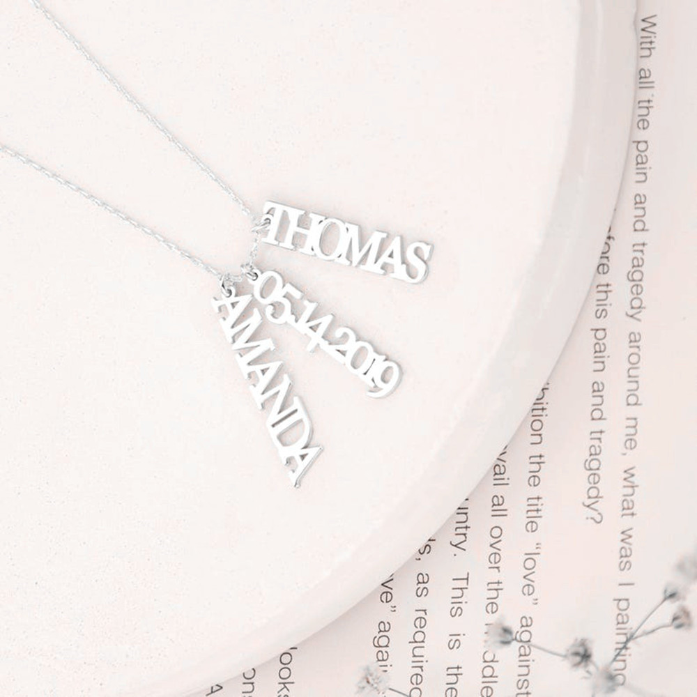 Custom Multiple Name Necklace  - Birth Flower Necklace avaliação e preço