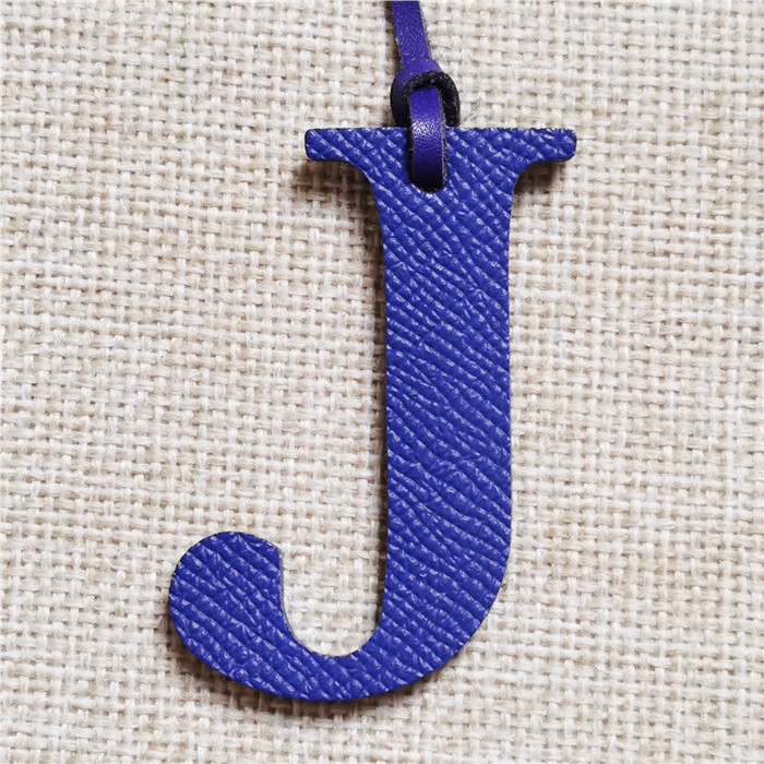 English Letter H I J K L M N A - Monogram Keychain Leather avaliação e preço