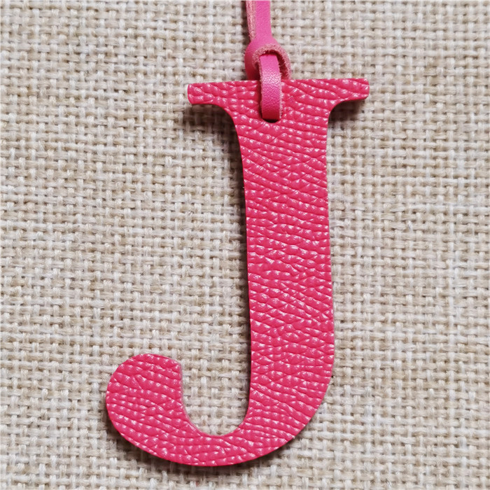 English Letter H I J K L M N A - Monogram Keychain Leather avaliação e preço