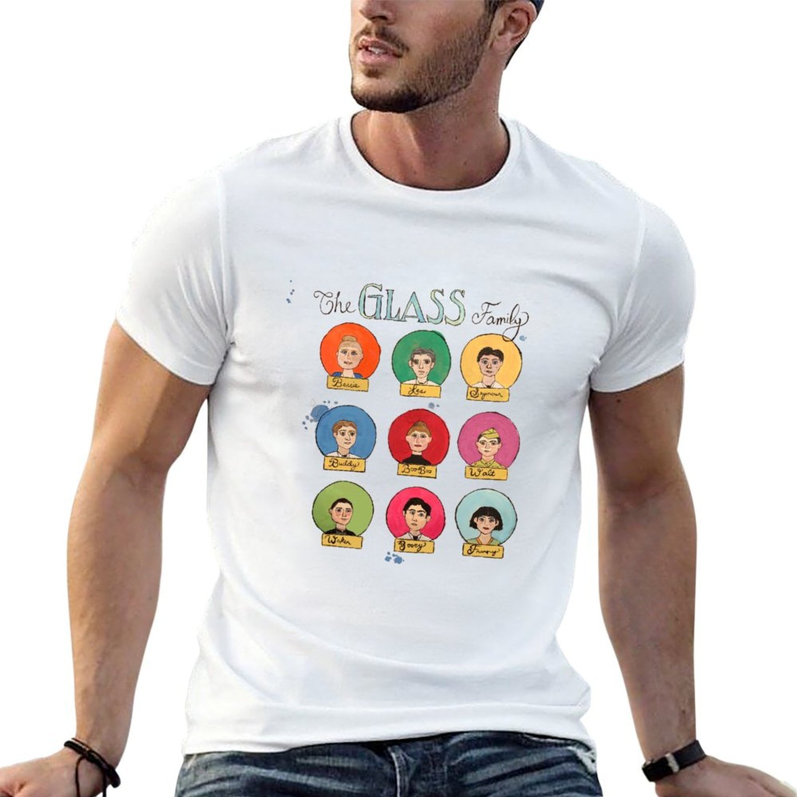 J.D. Salinger's Glass Family T - Family Tree Print avaliação e preço