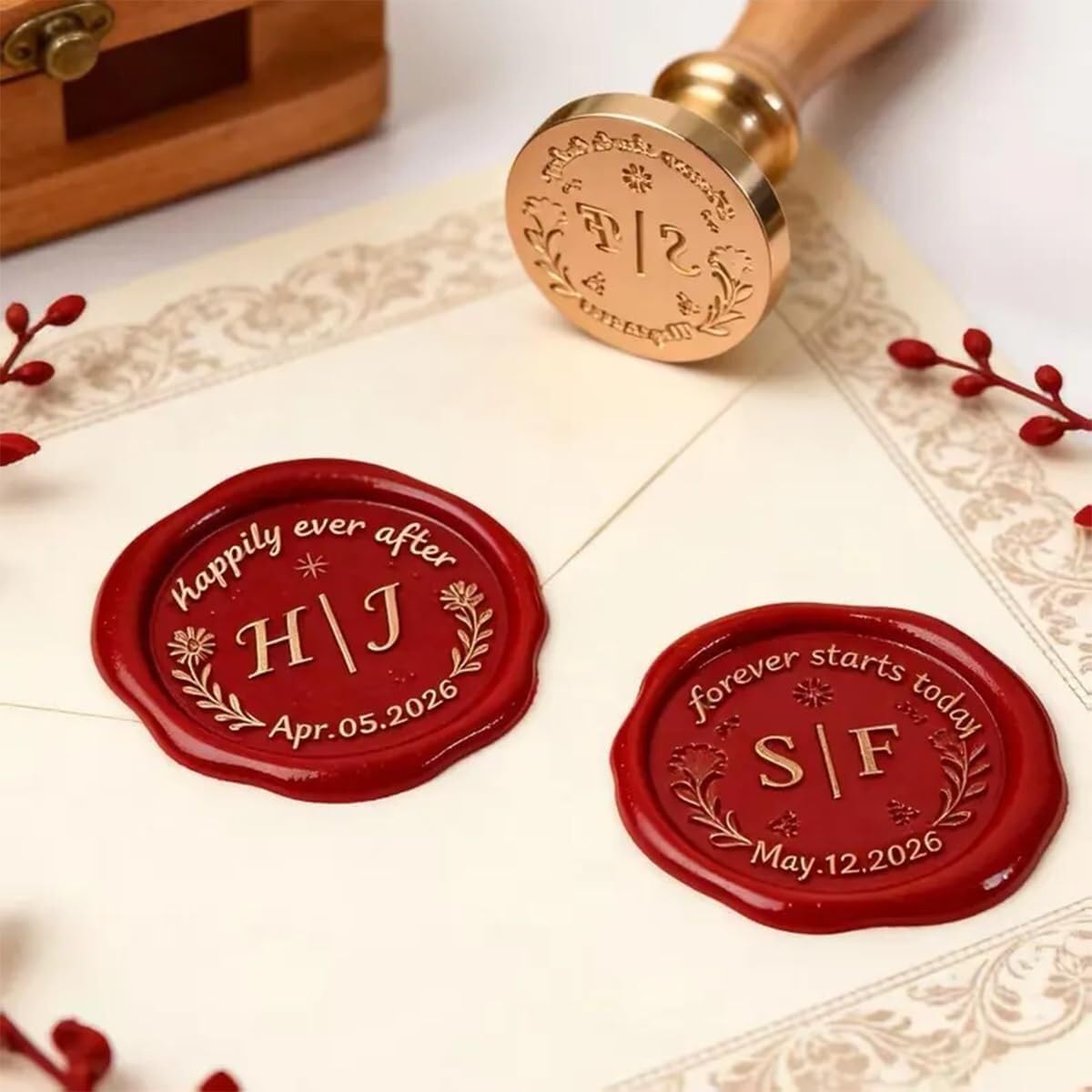 Custom Wax Seal Stamp Kit – Pe - Wax Seal Letter Kit avaliação e preço