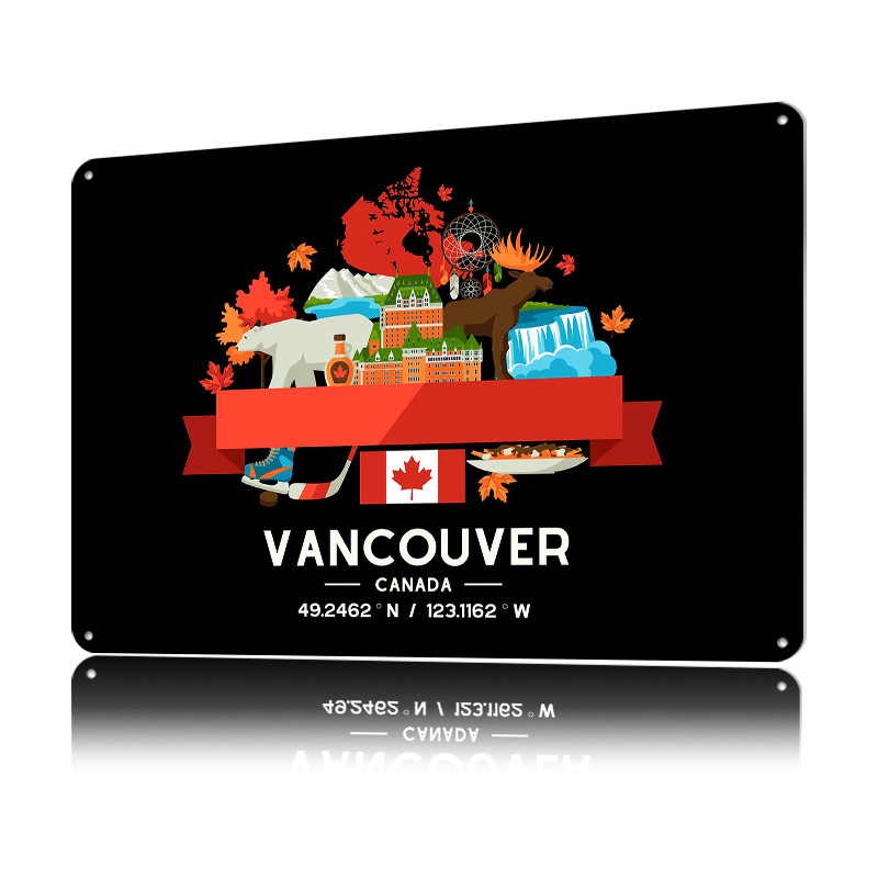 Vancouver City Map Printed Pos - Custom Map Poster avaliação e preço
