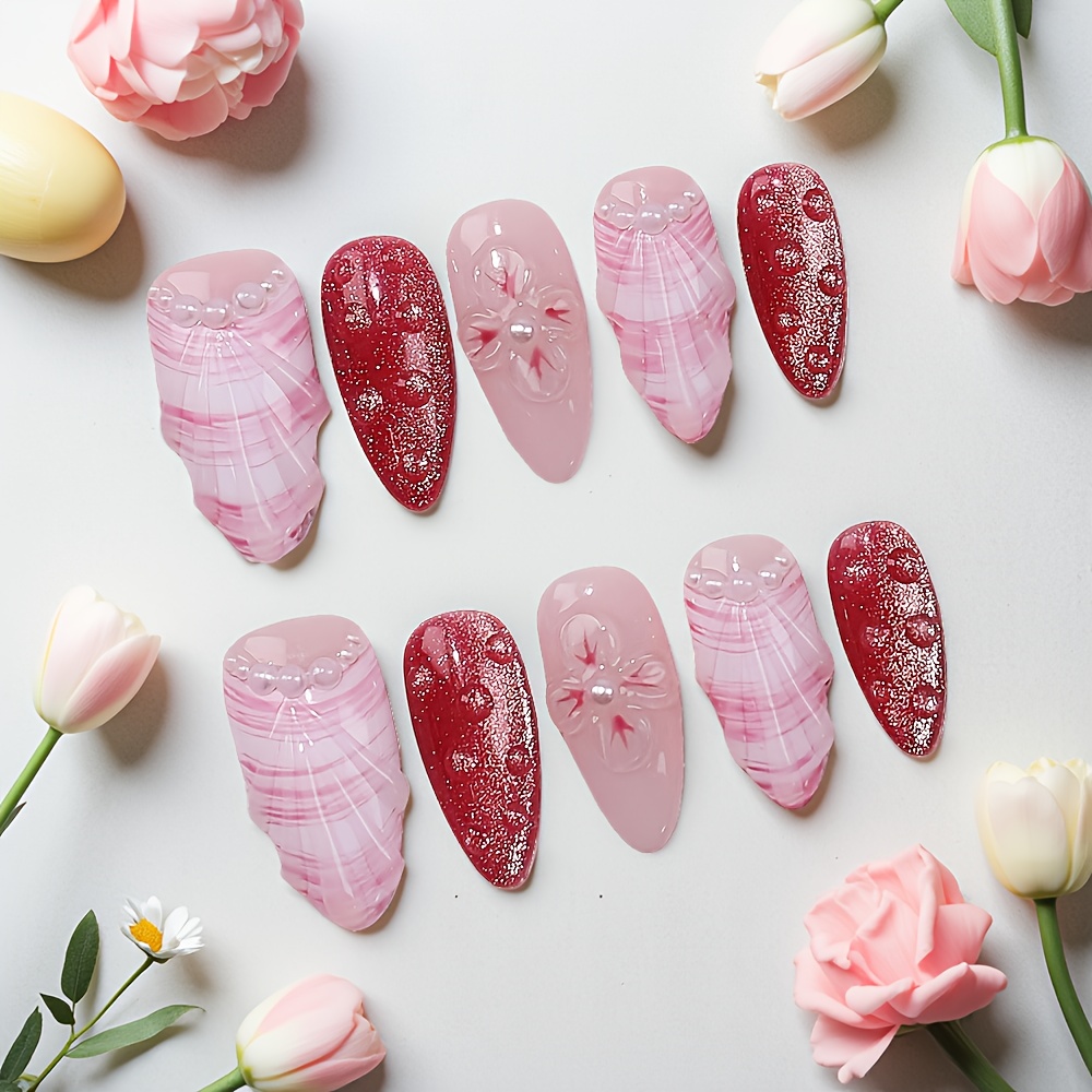 10pcs Medium Almond Handmade P - Pressed Flower Art avaliação e preço