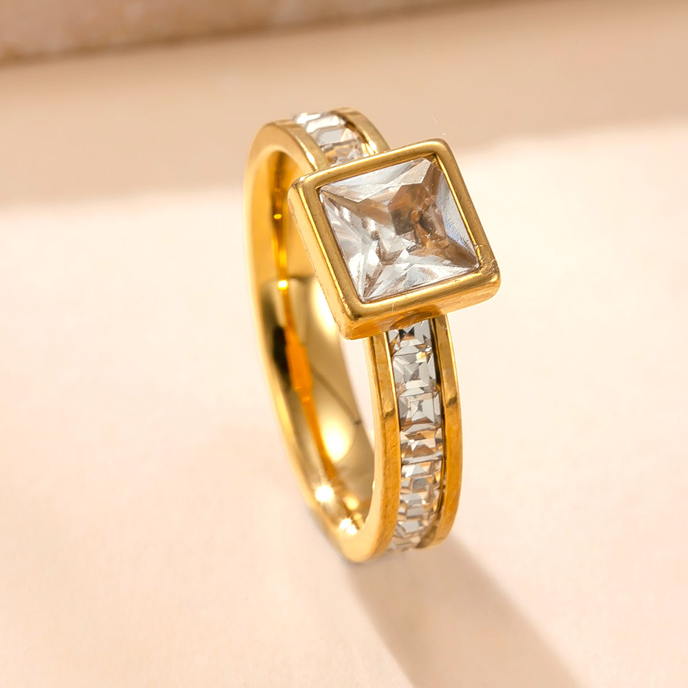 Classic Retro Double-layer Zir - Initial Ring Custom avaliação e preço