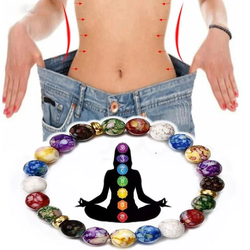 7 Chakras Healing Reiki Stone  - Coordinates Bracelet avaliação e preço