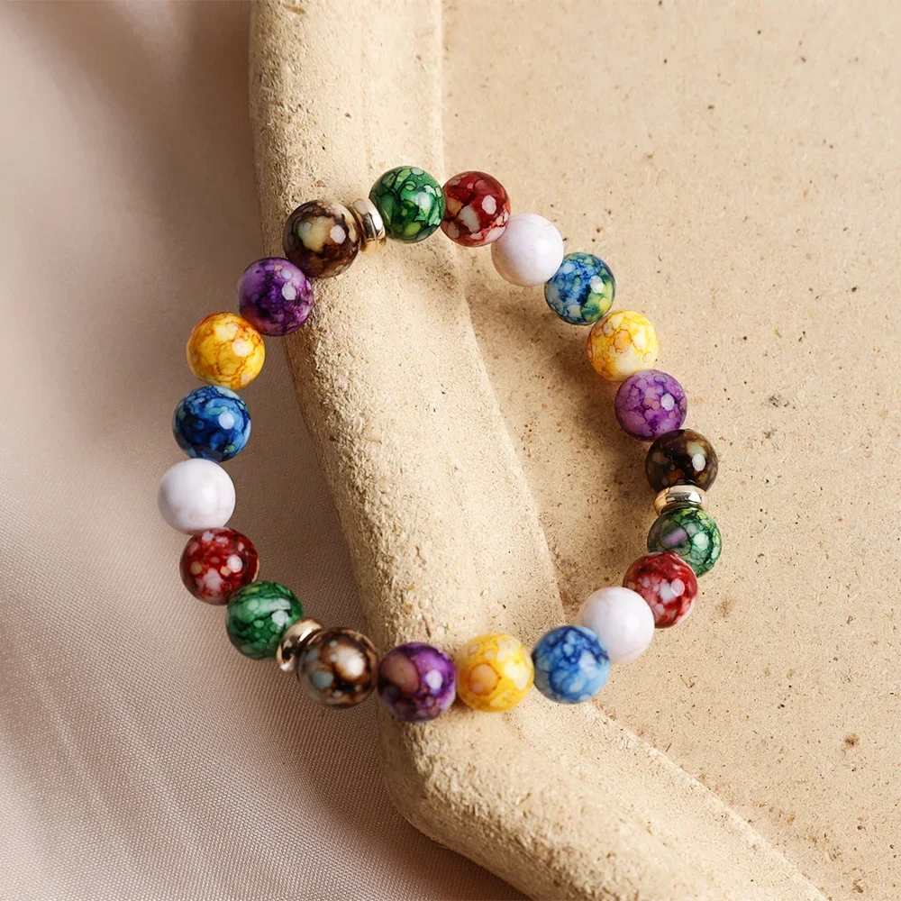 7 Chakras Healing Reiki Stone  - Coordinates Bracelet avaliação e preço