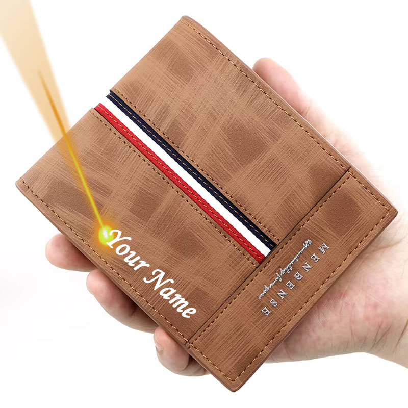 Slim Card Holder Male Purses C - Personalized Name Box avaliação e preço