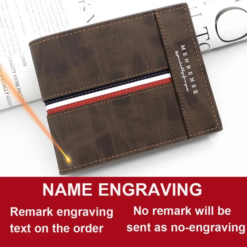 Slim Card Holder Male Purses C - Personalized Name Box avaliação e preço