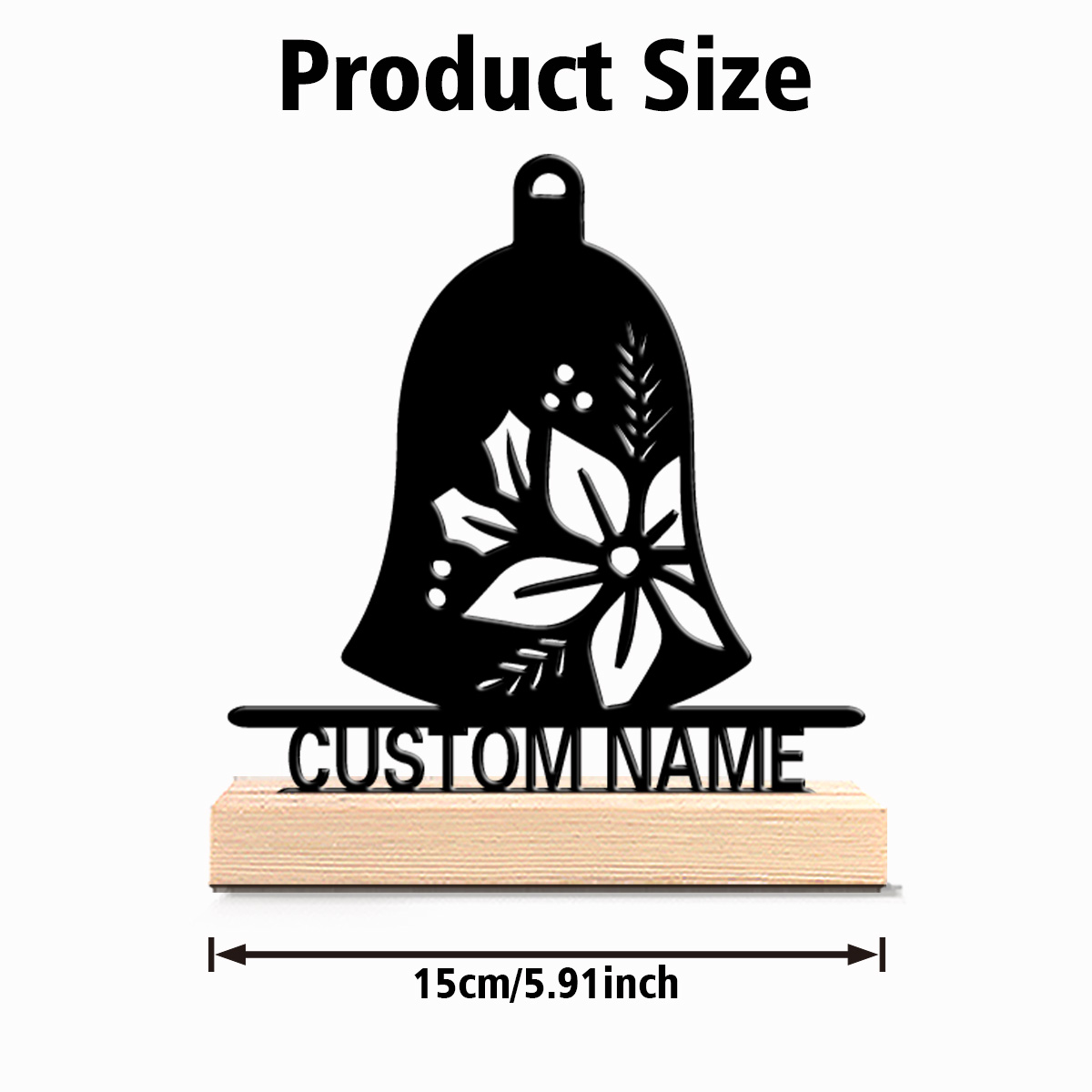 1pc New Design Personalized Cu - Engraved Wood Frame avaliação e preço